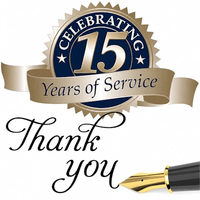 15 years of service