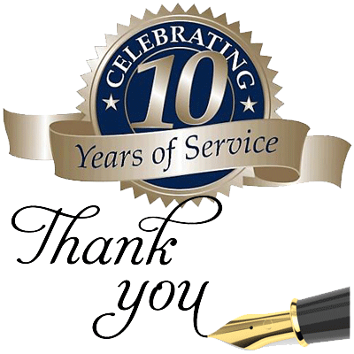 10 yrs of service